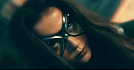 Anya Corazon (Isabela Merced) plays a role in the downfall of Ezekiel (Tahar Rahim) in Madame Web (2024), Sony Pictures