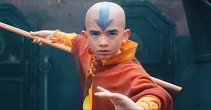 Aang (Gordon Cormier) prepares to take on a Fire Nation ship crew in Avatar: The Last Airbender (2024), Netflix