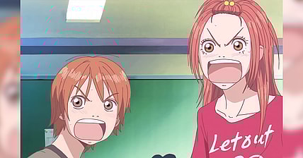 Hitomi Otani (Howard Wang) and Risa Koizumi (Amber Lee Connors) in Lovely Complex Episode 1 "Summer of 1st Grade! I Will Get Myself a Boyfriend!" (2007), Toei Animation