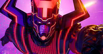 Galactus (N/A) descends upon the world as part of the Nexus War event in Fortnite (2017), Epic Games