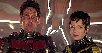 Scott (Paul Rudd) and Hope (Evangeline Lilly) resign themselves to life in the Quantum realm in Ant-Man and the Wasp: Quantumania (2023), Marvel Entertainment