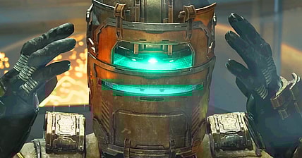 Isaac Clarke (Gunner Wright) suits up in Dead Space (2023), Electronic Arts