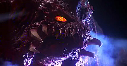 Destoroyah blows off some steam in Godzilla vs. Destoroyah (1995), Toho Co. Ltd.