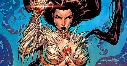 Sara Pezzini makes her return on Giuseppe Cafaro and Arif Prianto's variant cover to Witchblade Vol. 3 #1 (2024), Top Cow