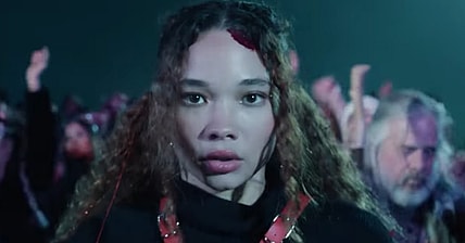 Ash (Ashley Moore) finds her night taking a turn for the worse in Festival of the Living Dead (2024), TUBI