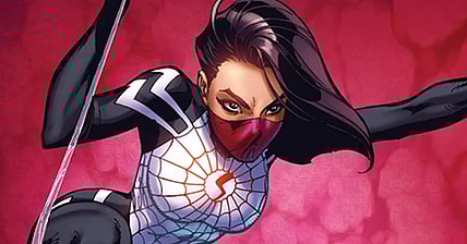 Silk stalks her prey on J. Scott Campbell's variant cover to Silk Vol. 2 #3 (2016), Marvel Comics
