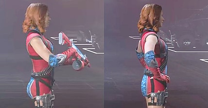 A side-by-side comparison of Firecracker's original and updated character models in Call of Duty: Modern Warfare III (2023), Activision Blizzard