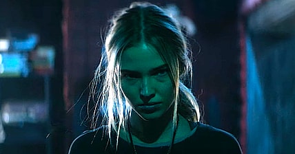 Sasha Luss as Hana in Latency (2024), Lionsgate