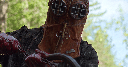 Ry Barrett as “Johnny” in Chris Nash’s IN A VIOLENT NATURE. Courtesy of Pierce Derks. An IFC Films & Shudder Release.