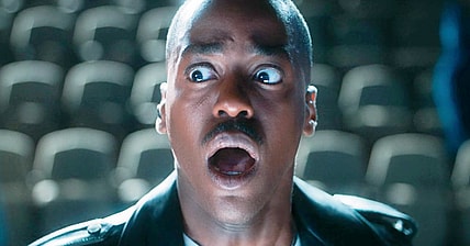 The Doctor (Ncuti Gatwa) realizes the truth behind Harriet Arbinger's (Genesis Lynea) in Doctor Who Series 14 Episode 7 "The Legend of Ruby Sunday" (2024), BBC