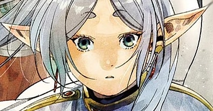 Frieren remembers what it's like to have friends on Abe Tsukasa's cover to Frieren: Beyond Journey's End Art Works Volume 1 (2023), Shogukaku