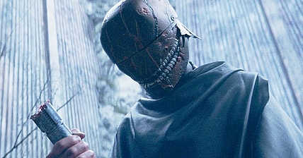 Qimir's (Manny Jacinto) lightsaber is destroyed by Master Sol (Lee Jung-jae) in The Acolyte Season 1 Episode 8 "The Acolyte" (2024), Disney