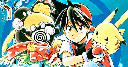 Red and his team prepare to take on Team Rocket on Mato's cover to Pokémon Adventures Vol. 3 'Saffron City Siege' (1997), Shogakukan