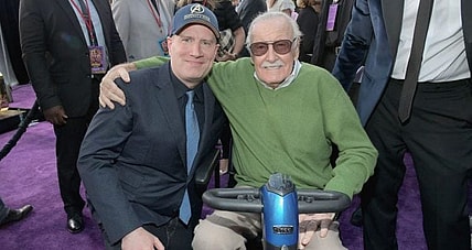 Kevin Feige and Stan Lee