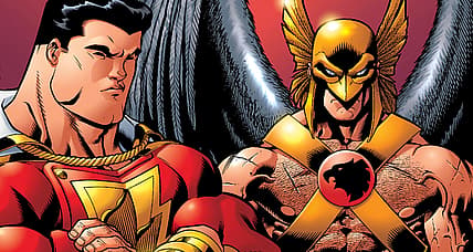 Hawkman Squares Off Against Shazam As Actors Aldis Hodge And Zachary Levi Take To The Golf Green