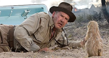Harrison Ford's Stunt Double Seen In Facial Motion Trackers On Set Of Indiana Jones 5, Hinting At
