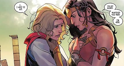 Wonder Woman And Supergirl Put Into Homosexual Relationship In DC Comics' Dark Knights of Steel
