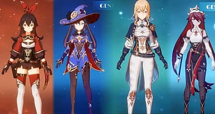 Genshin Impact To Censor Four Default Costumes For Chinese Servers, New Versions To Be Made
