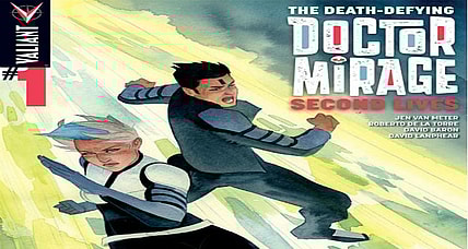 Death Defying Doctor Mirage: Second Lives Cover by Kevin Wada