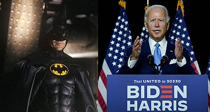 Michael Keaton and Joe Biden