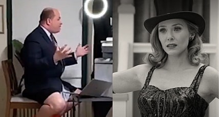 Brian Stelter and WandaVision