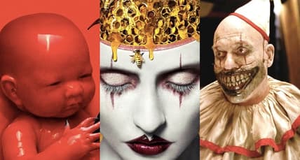 Split image of American Horror Story seasons