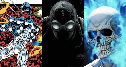 Split image of Spider-Man