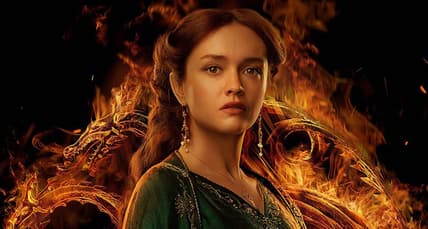 A poster of Queen Alicent for House of the Dragon, HBO