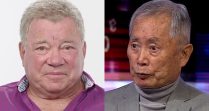 William Shatner Reviews Impressions of Himself via Vanity Fair YouTube / George Takei appears on BBC Hardtalk via YouTube