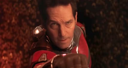 Ant-Man (Paul Rudd) takes aim in Ant-Man and the Wasp: Quantumania (2023), Marvel Entertainment