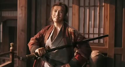 Qiao Feng (Donnie Yen) prepares to fight in Sakra (2023), Well Go USA