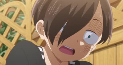 Kyotaro (Shun Horie) freaks out about his choice in conversation topics in My Heart Episode 10 "We Walked Slowly" (2023), Shin-Ei Animation