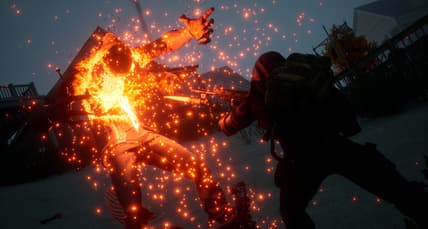 A vampire is slain by a bayonet in Redfall (2023), Bethesda Softworks