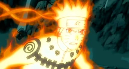Naruto (Junko Takeuchi) embraces his Nine-Tailed Fox form in 完全新作PV “ROAD OF NARUTO” | アニメ『NARUTO-ナルト-』20周年記念 | studioぴえろ【公式】 (2023), Studio Pierrot