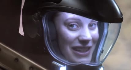 Starbuck (Katee Sackhoff) returns from the dead in Battlestar Galactica Season 3 Episode 20 "Crossroads Part 2" (2007), Universal
