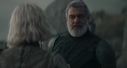 Ray Stevenson as Baylan Skoll and Ivanna Sakhno as Shin Hati in Star Wars: Ahsoka (2023), Lucasfilm