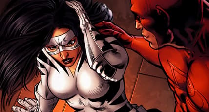 "Daredevil" reaches out to White Tiger in White Tiger Vol. 1 #5 "A Hero's Compulsion, Part V - New Powers" (2007), Marvel Comics. Words by Tamora Pierce and Timothy Liebe, art by Phil Briones, Don Hillsman, Chris Sotomayor, and Rus Wooton.