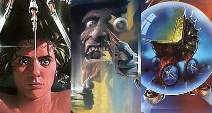 Split image of A Nightmare on Elm Street parts 5, 4 and 1