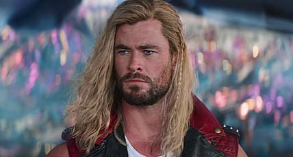 Thor is disheartened leaving the Guardians of the Galaxy in Thor: Love and Thunder (2022), Marvel