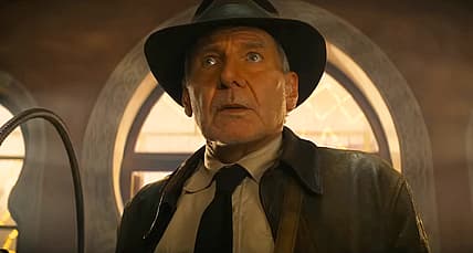 Indiana Jones (Harrison Ford) realizes his mistake in Indiana Jones and the Dial of Destiny (2023)