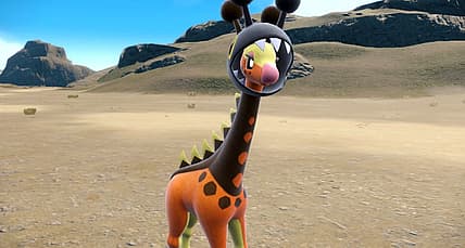 Farigiraf, the Long Neck Pokémon via Pokémon Scarlet & Violet (2022), Nintendo