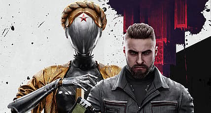Alekseyevich Nechaev with one of the Twins standing behind him via Atomic Heart (2023), Focus