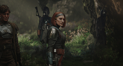 Katee Sackhoff Mocks Din Djarin Handing Over The Darksaber Following Fight With Axe Woves In 'The