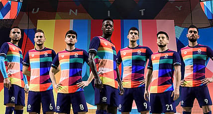 Spanish players from the LaLiga Santander league wear their UNITY kits via FIFA 23 (2022), EA Sports