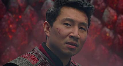 Shang-Chi (Simu Liu) tames the Great Protector in Shang-Chi and the Legend of the Ten Rings (2021)