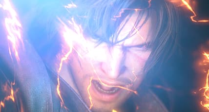 Clive Rosfield (Yuma Uchida) bathed in Eikon power in Final Fantasy XVI (2023), Square Enix