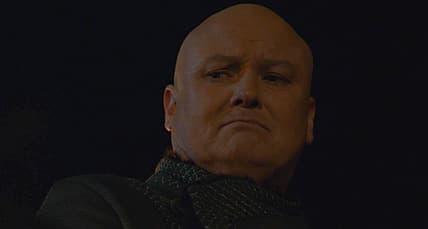 Varys (Conleth Hill) prepares to accept his fate in Game of Thrones Season 8 Episode 5 (2019), HBO