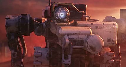 Vasco (Jake Green) with Constellation explorer on new planet in Starfield (2023), Bethesda