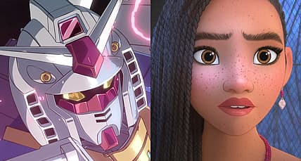 Asha (Arian DeBose) prepares to defy King Magnifico (Chris Pine) in Wish (2023), Disney