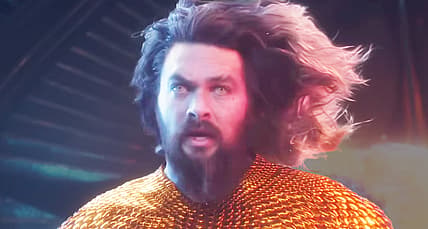 Arthur faces down Black Manta's invasion of Atlantis in Aquaman and the Lost Kingdom (2023), Warner